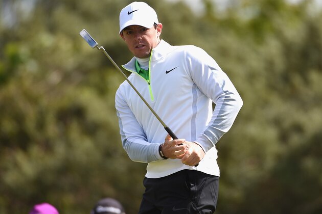 NEWCASTLE, NORTHERN IRELAND - MAY 29:  Rory McIlroy of Northern Ireland putts on the 9th green during the Second Round of the Dubai Duty Free Irish Open Hosted by the Rory Foundation at Royal County Down Golf Club on May 29, 2015 in Newcastle, Northern Ireland.  (Photo by Ross Kinnaird/Getty Images)
