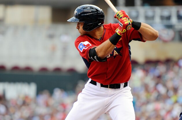 MINNEAPOLIS, MN - JULY 13:  Joey Gallo of the U.S. Team during the SiriusXM All-Star Futures Game at Target Field on July 13, 2014 in Minneapolis, Minnesota.  (Photo by Hannah Foslien/Getty Images)
