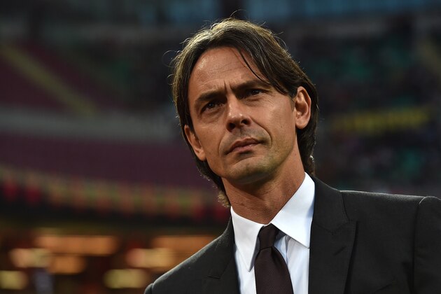 MILAN, ITALY - MAY 24:  AC Milan head coach Filippo Inzaghi looks on during the Serie A match between AC Milan and Torino FC at Stadio Giuseppe Meazza on May 24, 2015 in Milan, Italy.  (Photo by Valerio Pennicino/Getty Images)
