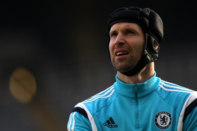 Chelsea's goalkeeper Petr Cech looks on ahead of their English Premier League soccer match against Newcastle United at St James' Park, Newcastle, England, Saturday, Dec. 6, 2014. (AP Photo/Scott Heppell)