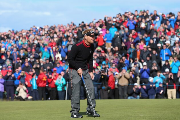 NEWCASTLE, NORTHERN IRELAND - MAY 31:  Soren Kjeldsen of Denmark reacts to his victory in a playoff on the 18th green during the Final Round of the Dubai Duty Free Irish Open Hosted by the Rory Foundation at Royal County Down Golf Club on May 31, 2015 in Newcastle, Northern Ireland.  (Photo by Andrew Redington/Getty Images)