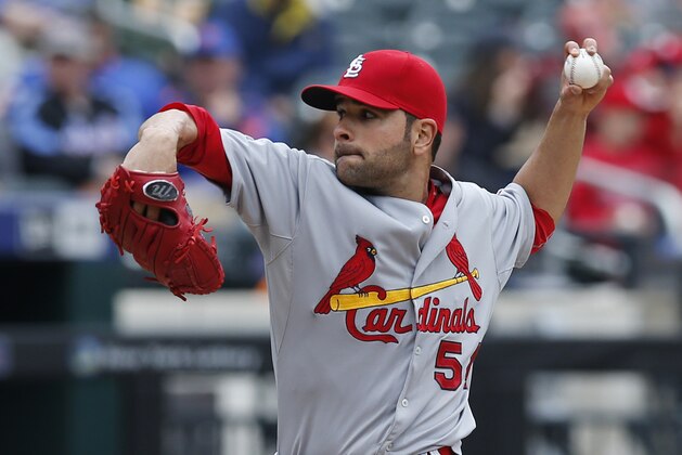 St. Louis Cardinals starting pitcher Jaime Garcia (54) delivers in the third inning of a baseball game against the New York Mets in New York, Thursday, May 21, 2015. (AP Photo/Kathy Willens) St. Louis Cardinals starting pitcher Jaime Garcia (54) delivers in the third inning of a baseball game against the New York Mets in New York, Thursday, May 21, 2015. (AP Photo/Kathy Willens)