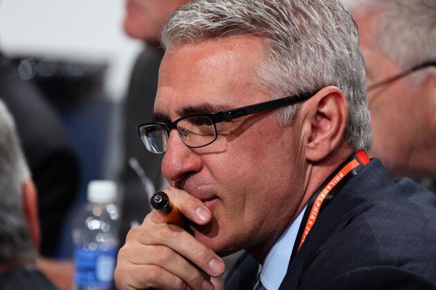 PHILADELPHIA, PA - JUNE 28:  General Manager Ron Francis of the Carolina Hurricanes attends the 2014 NHL Entry Draft at Wells Fargo Center on June 28, 2014 in Philadelphia, Pennsylvania.  (Photo by Dave Sandford/NHLI via Getty Images)