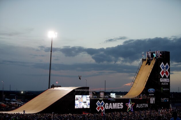 AUSTIN, TX - JUNE 07:  Steve McCann of Australia warms up for the BMX Big Air Finals during the X Games Austin at Circuit of The Americas on June 7, 2014 in Austin, Texas.  (Photo by Ezra Shaw/Getty Images)