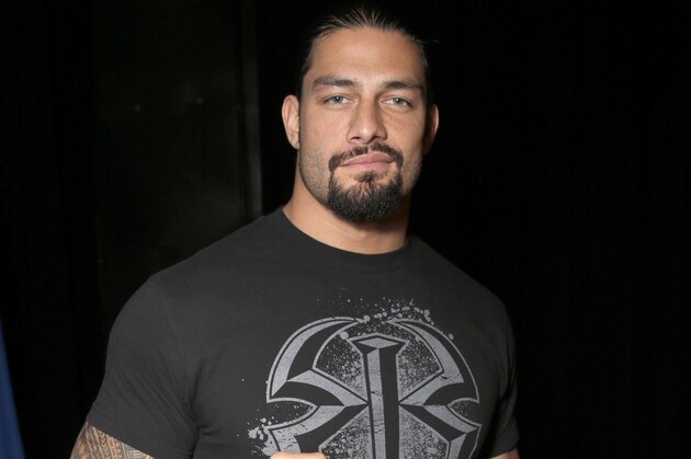 WWE Roman Reigns attends the WWE 2K15 SummerSlam Confidential Panel at Club Nokia, on Saturday, August 16, 2014 in Los Angeles. (Photo by Todd Williamson/Invision for 2K/AP Images)