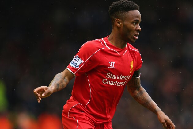 LIVERPOOL, ENGLAND - MAY 02:  Raheem Sterling of Liverpool in actoin during the Barclays Premier League match between Liverpool and Queens Park Rangers at Anfield on May 2, 2015 in Liverpool, England.  (Photo by Alex Livesey/Getty Images)