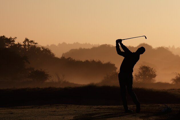 ZANDVOORT, NETHERLANDS - SEPTEMBER 12:  Jens Dantorp of Sweden hits a shot on the driving range during Day 2 of the KLM Open held at De Kennemer Golf and Country Club on September 12, 2014 in Zandvoort, Netherlands.  (Photo by Dean Mouhtaropoulos/Getty Images)