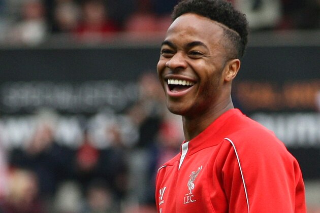 STOKE ON TRENT, ENGLAND - MAY 24:  Raheem Sterling of Liverpool warms up prior to the Barclays Premier League match between Stoke City and Liverpool at Britannia Stadium on May 24, 2015 in Stoke on Trent, England.  (Photo by Dave Thompson/Getty Images)
