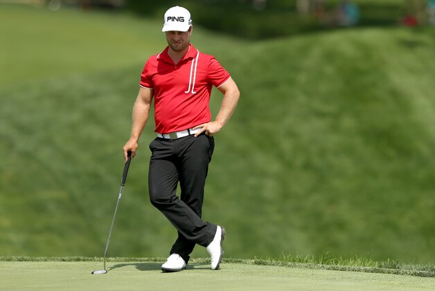 DUBLIN, OH - JUNE 05:  David Lingmerth of Sweden waits to putt on the 18th hole during the second round of The Memorial Tournament presented by Nationwide at Muirfield Village Golf Club on June 5, 2015 in Dublin, Ohio.  (Photo by Andy Lyons/Getty Images)