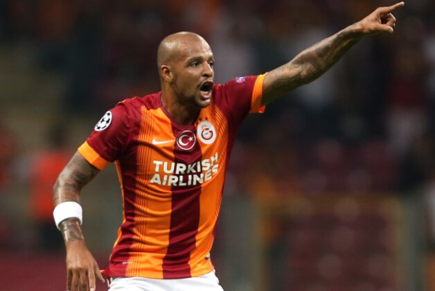 ISTANBUL, TURKEY -  SEPTEMBER 16: Galatasaray's Felipe Melo reacts during their UEFA Champions Leauge group D match against Anderlecht on September 16, 2014, at TT Arena Stadium in Istanbul, Turkey. (Photo by Burak Kara/Getty Images)