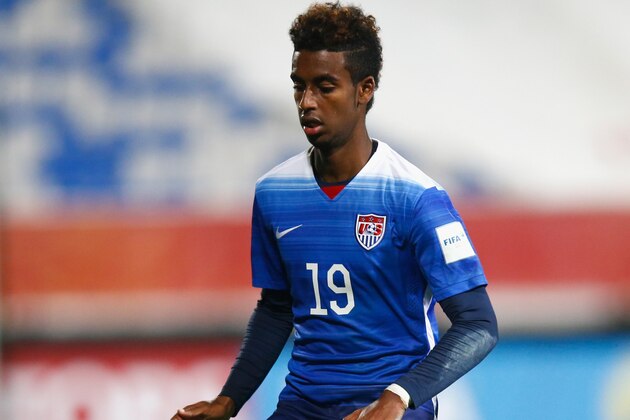 AUCKLAND, NEW ZEALAND - JUNE 02: Gedion Zelalem of the USA in action during the FIFA U-20 World Cup New Zealand 2015 Group A match between New Zealand and the United States at North Harbour Stadium on June 2, 2015 in Auckland, New Zealand.  (Photo by Phil Walter/Getty Images)