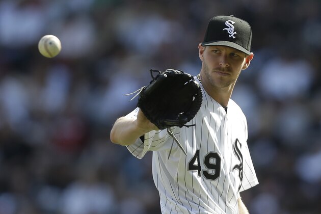 CHICAGO, IL - MAY 23: Chris Sale #49 of the Chicago White Sox pitches during the third inning against the Minnesota Twins at U.S. Cellular Field on May 23, 2015 in Chicago, Illinois. (Photo by Mike McGinnis/Getty Images)
