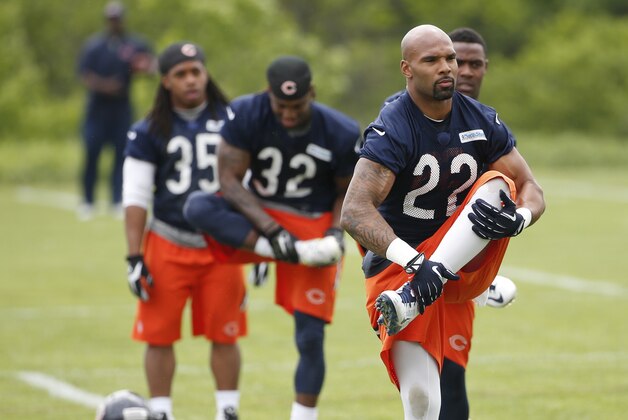 May 27, 2015; Lake Forest, IL, USA; Chicago Bears running back Matt Forte (22) during organized team activities at the Halas Hall. Mandatory Credit: Kamil Krzaczynski-USA TODAY Sports