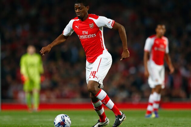 LONDON, ENGLAND - SEPTEMBER 23:  Abou Diaby of Arsenal in action during the Capital One Cup Third Round match between Arsenal and Southampton at the Emirates Stadium on September 23, 2014 in London, England.  (Photo by Julian Finney/Getty Images)