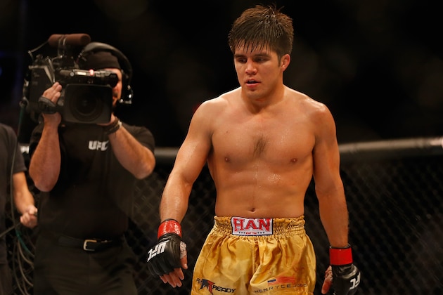 PHOENIX, AZ - DECEMBER 13:  Henry Cejudo after defeating Dustin Kimura (not pictured) during the UFC Fight Night event at the at U.S. Airways Center on December 13, 2014 in Phoenix, Arizona.  (Photo by Christian Petersen/Getty Images)