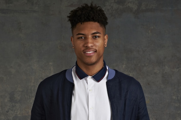 NEW YORK - MAY 19: Draft Prospect Kelly Oubre poses for some portraits prior to the 2015 NBA Draft Lottery on May 19, 2015 at the NBA Headquarters in New York City.  NOTE TO USER: User expressly acknowledges and agrees that, by downloading and/or using this photograph, user is consenting to the terms and conditions of the Getty Images License Agreement. Mandatory Copyright Notice: Copyright 2015 NBAE (Photo by Jennifer Pottheiser/NBAE via Getty Images)