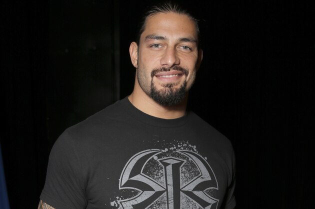 WWE Roman Reigns attends the WWE 2K15 SummerSlam Confidential Panel at Club Nokia, on Saturday, August 16, 2014 in Los Angeles. (Photo by Todd Williamson/Invision for 2K/AP Images)