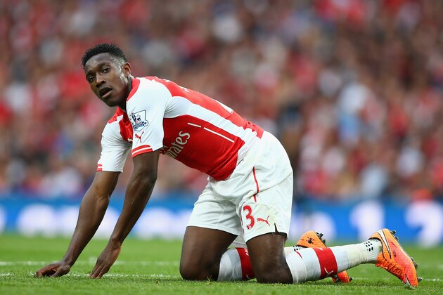 LONDON, ENGLAND - SEPTEMBER 27:  Danny Welbeck of Arsenal looks on during the Barclays Premier League match between Arsenal and Tottenham Hotspur at Emirates Stadium on September 27, 2014 in London, England.  (Photo by Paul Gilham/Getty Images)