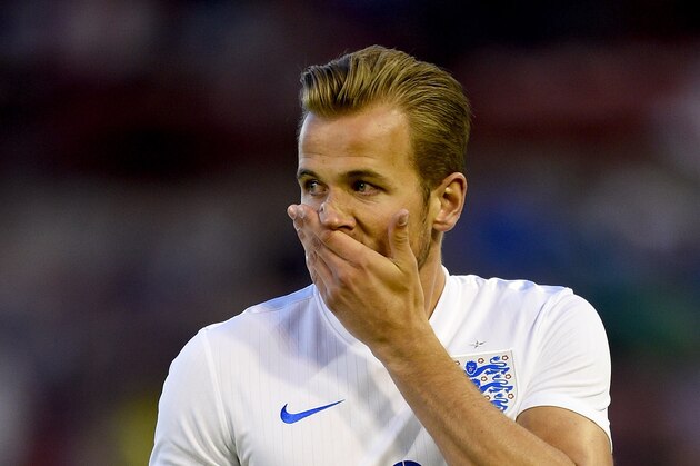 BARNSLEY, ENGLAND - JUNE 11:  Harry Kane of England during the international friendly match between England U21 and Belarus U21 at Oakwell Stadium on June 11, 2015 in Barnsley, England.  (Photo by Ross Kinnaird/Getty Images)