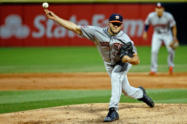 CHICAGO, IL - JUNE 8: Lance McCullers #43 of the Houston Astros pitches against the Chicago White Sox during the third inning on June 8, 2015 at U.S. Cellular Field in Chicago, IL. (Photo by Jon Durr/Getty Images)