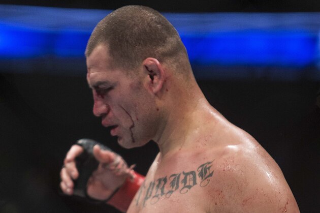 United States´ Cain Velasquez, reacts after losing to Brazil´s Fabricio Werdum during a men's mixed martial arts UFC 188 heavyweight title fight in Mexico City, Saturday, June 13, 2015. Werdum won the fight by submission. (AP Photo/Christian Palma) United States´ Cain Velasquez, reacts after losing to Brazil´s Fabricio Werdum during a men's mixed martial arts UFC 188 heavyweight title fight in Mexico City, Saturday, June 13, 2015. Werdum won the fight by submission. (AP Photo/Christian Palma)