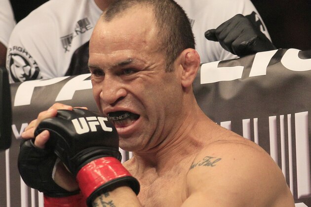 Wanderlei Silva before fighting Cung Le during a UFC 139 Mixed Martial Arts middleweight bout in San Jose, Calif., Saturday, Nov. 19, 2011. (AP Photo/Jeff Chiu)