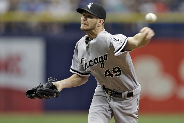 Chicago White Sox starting pitcher Chris Sale delivers to the Tampa Bay Rays during the first inning of a baseball game Sunday, June 14, 2015, in St. Petersburg, Fla. (AP Photo/Chris O'Meara) Chicago White Sox starting pitcher Chris Sale delivers to the Tampa Bay Rays during the first inning of a baseball game Sunday, June 14, 2015, in St. Petersburg, Fla. (AP Photo/Chris O'Meara)