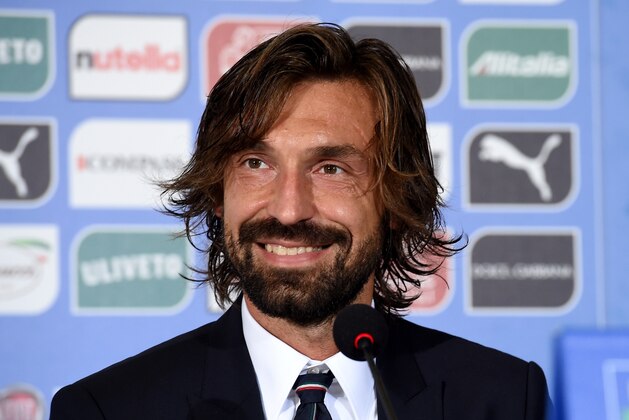 PALERMO, ITALY - OCTOBER 09:  Andrea Pirlo during Italy Press Conference at Stadio Renzo Barbera on October 9, 2014 in Palermo, Italy.  (Photo by Claudio Villa/Getty Images)