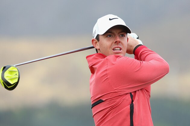 NEWCASTLE, NORTHERN IRELAND - MAY 28:  Rory McIlroy of Northern Ireland tees off on the 11th hole during the First Round of the Dubai Duty Free Irish Open Hosted by the Rory Foundation at Royal County Down Golf Club on May 28, 2015 in Newcastle, Northern Ireland.  (Photo by Andrew Redington/Getty Images)