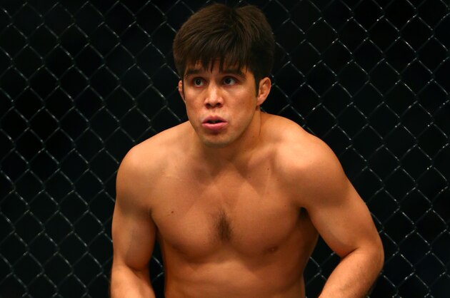 December 13, 2014; Phoenix, AZ, USA; Henry Cejudo fights during UFC Fight Night at US Airways Center. Mandatory Credit: Mark J. Rebilas-USA TODAY Sports