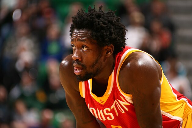 SALT LAKE CITY, UT - MARCH 12:  Patrick Beverley #2 of the Houston Rockets during the game against the Utah Jazz on March 12, 2015 at EnergySolutions Arena in Salt Lake City, Utah. NOTE TO USER: User expressly acknowledges and agrees that, by downloading and or using this photograph, User is consenting to the terms and conditions of the Getty Images License Agreement.  Mandatory Copyright Notice:  Copyright 2015 NBAE (Photo by Melissa Majchrzak/NBAE via Getty Images)