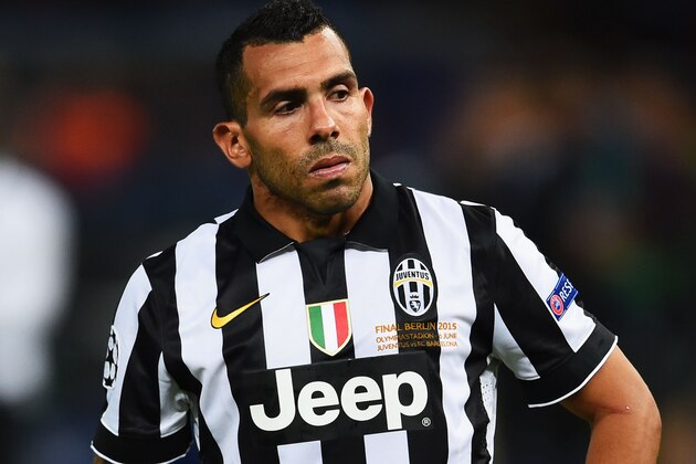 BERLIN, GERMANY - JUNE 06:  Carlos Tevez of Juventus looks dejected after the UEFA Champions League Final between Juventus and FC Barcelona at Olympiastadion on June 6, 2015 in Berlin, Germany.  (Photo by Laurence Griffiths/Getty Images)