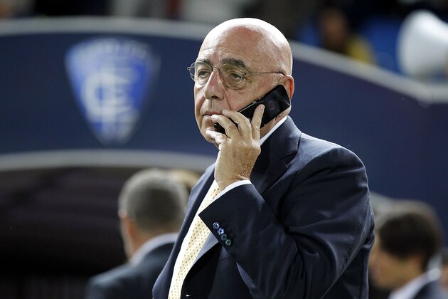EMPOLI, ITALY - SEPTEMBER 23: General Magager of AC Milan Adriano Galliani is seen before the Serie A match between Empoli FC and AC Milan at Stadio Carlo Castellani on September 23, 2014 in Empoli, Italy.  (Photo by Gabriele Maltinti/Getty Images)