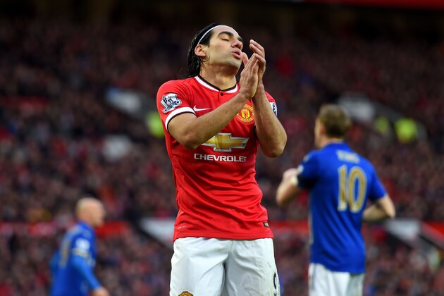 MONACO - AUGUST 31:  Falcao of Atletico Madrid celebrates following the UEFA Super Cup match between Chelsea and Atletico Madrid at Louis II Stadium on August 31, 2012 in Monaco, Monaco.  (Photo by Chris Brunskill/Getty Images)