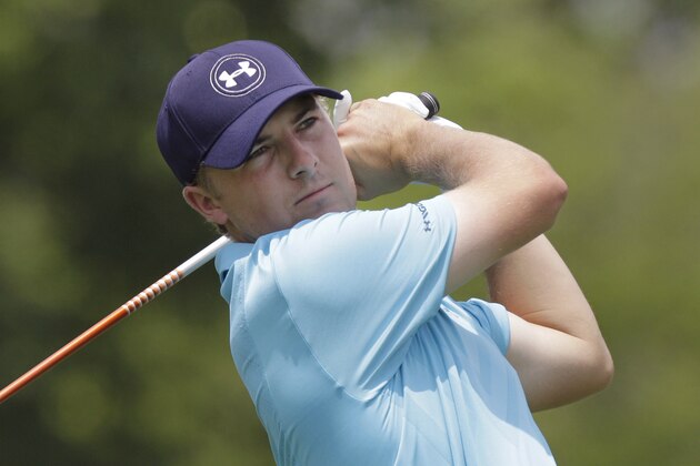 Jordan Spieth tees off on the third hole during the second round of the Memorial golf tournament, Friday, June 5, 2015, in Dublin, Ohio. (AP Photo/Jay LaPrete)