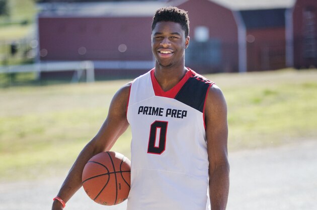 Mar 18, 2014; Dallas, TX, USA; Emmanuel Mudiay of Prime Prep Academy poses for a portrait. He is a finalist for the USA Today Player of the Year Award. Mandatory Credit: Kevin Jairaj-USA TODAY Sports Mar 18, 2014; Dallas, TX, USA; Emmanuel Mudiay of Prime Prep Academy poses for a portrait. He is a finalist for the USA Today Player of the Year Award. Mandatory Credit: Kevin Jairaj-USA TODAY Sports