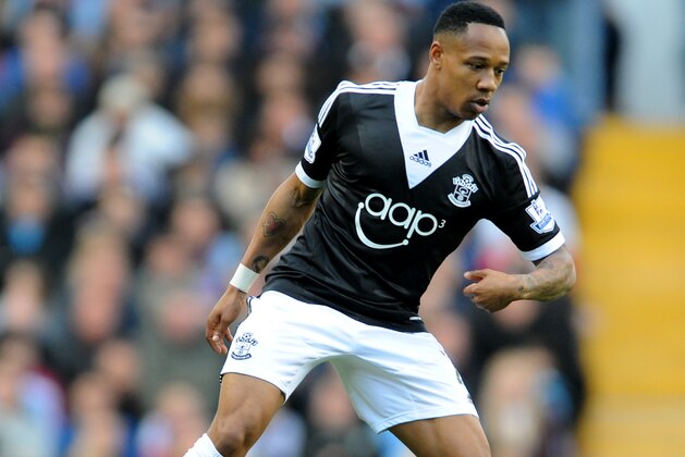 Southampton's Nathaniel Clyne during the English Premier League soccer match between Aston Villa and Southampton at Villa Park, in  Birmingham, England, Saturday, April 19, 2014.  (AP Photo/Rui Vieira)