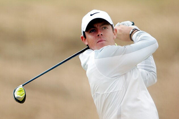 UNIVERSITY PLACE, WA - JUNE 18:  Rory McIlroy of Northern Ireland watches his tee shot on the tenth hole during the first round of the 115th U.S. Open Championship at Chambers Bay on June 18, 2015 in University Place, Washington.  (Photo by Ezra Shaw/Getty Images)