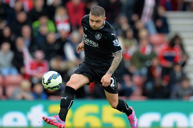 SOUTHAMPTON, ENGLAND - MARCH 21:  Kieran Trippier of Burnley during the Barclays Premier League match between Southampton and Burnley at St Mary's Stadium on March 21, 2015 in Southampton, England.  (Photo by Tony Marshall/Getty Images)