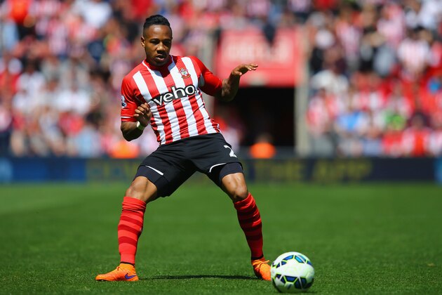 SOUTHAMPTON, ENGLAND - MAY 16:  Nathaniel Clyne of Southampton on the ball during the Barclays Premier League match between Southampton and Aston Villa at St Mary's Stadium on May 16, 2015 in Southampton, England.  (Photo by Richard Heathcote/Getty Images)