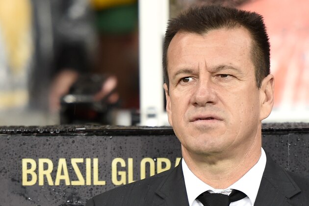 PORTO ALEGRE, BRAZIL - JUNE 10: Head coach Dunga of Brazil looks on during the International Friendly Match between Brazil and Honduras at Beira Rio Stadium on June 10, 2015 in Porto Alegre, Brazil. (Photo by Buda Mendes/Getty Images)