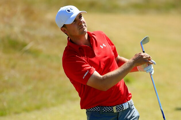 UNIVERSITY PLACE, WA - JUNE 20:  Jordan Spieth of the United States watches his tee shot on the third hole during the third round of the 115th U.S. Open Championship at Chambers Bay on June 20, 2015 in University Place, Washington.  (Photo by David Cannon/Getty Images)