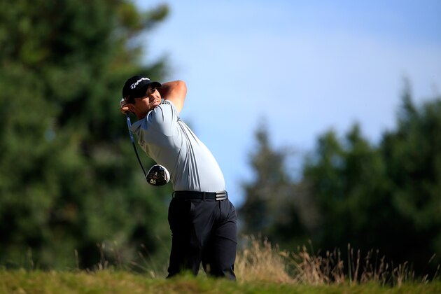 UNIVERSITY PLACE, WA - JUNE 20:  Jason Day of Australia hits his tee shot on the 14th hole during the third round of the 115th U.S. Open Championship at Chambers Bay on June 20, 2015 in University Place, Washington.  (Photo by David Cannon/Getty Images)