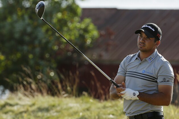 Jason Day, of Australia, watches his tee shot on the 18th hole during the third round of the U.S. Open golf tournament at Chambers Bay on Saturday, June 20, 2015 in University Place, Wash. (AP Photo/Ted S. Warren)