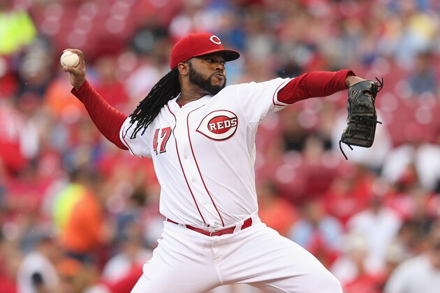 CINCINNATI, OH - JUNE 17:  Johnny Cueto #47 of the Cincinnati Reds throws a pitch during the game against the Detroit Tigers at Great American Ball Park on June 17, 2015 in Cincinnati, Ohio.  (Photo by Andy Lyons/Getty Images)