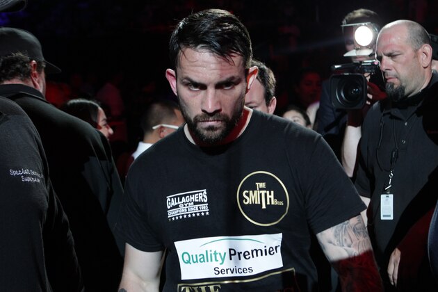 OAKLAND, CA - JUNE 20: Paul Smith enters the ring for his Cruiserweight fight against Andre Ward at ORACLE Arena on June 20, 2015 in Oakland, California. (Photo by Alexis Cuarezma/Getty Images)