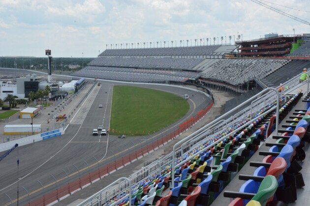 Daytona Rising with new seating in progress.