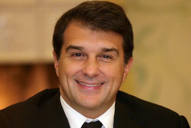 President of FC Barcelona Joan Laporta is seen in a restaurant in Kiev,  Ukraine, Thursday , Dec. 8, 2009. FC Barcelona will face Ukraine's Dynamo Kiev in an UEFA Champions League group F soccer match at the Lobanovsky stadium in Kiev, on Wednesday. (AP Photo/Andrey Lukatsky)