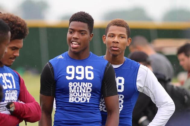 2016 4-Star WR Donnie Corley (# 996) attended the Sound Mind, Sound Body camp in his hometown of Detroit for the fourth consecutive year.