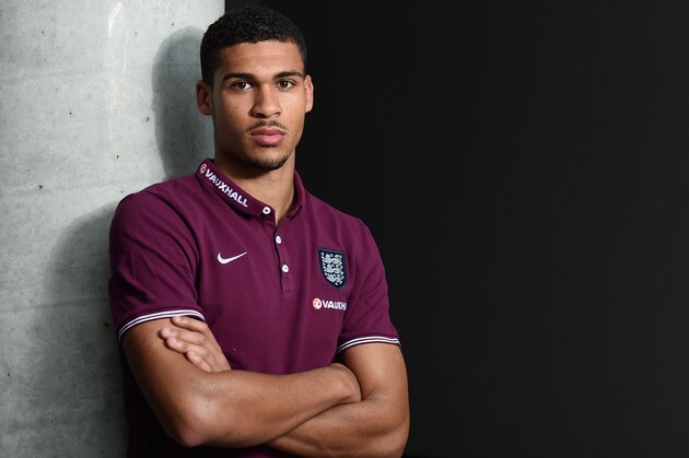 OLOMOUC, CZECH REPUBLIC - JUNE 22:  Ruben Loftus-Cheek poses after the England U21 Training Session on June 22, 2015 in Olomouc, Czech Republic.  (Photo by Michael Regan/Getty Images)